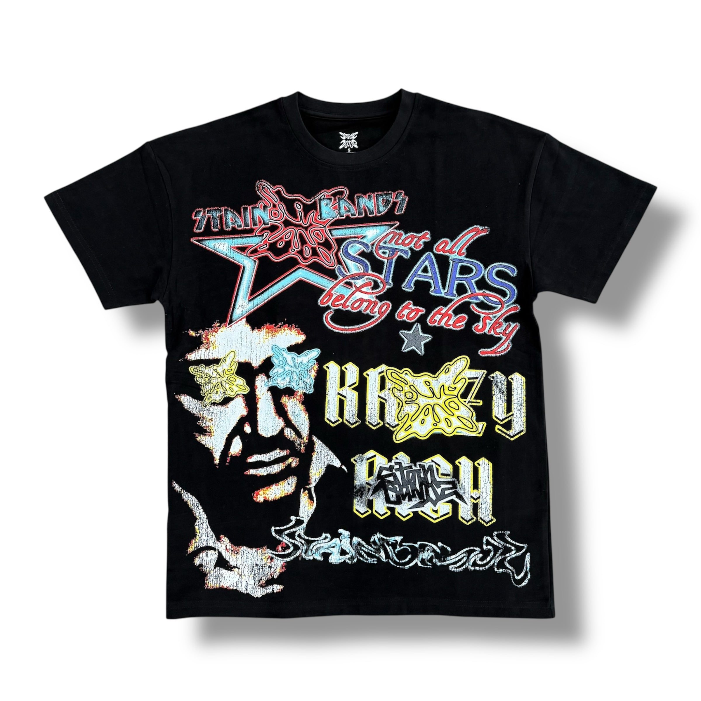 SB STAINBANDZ STARS SHIRT BLK