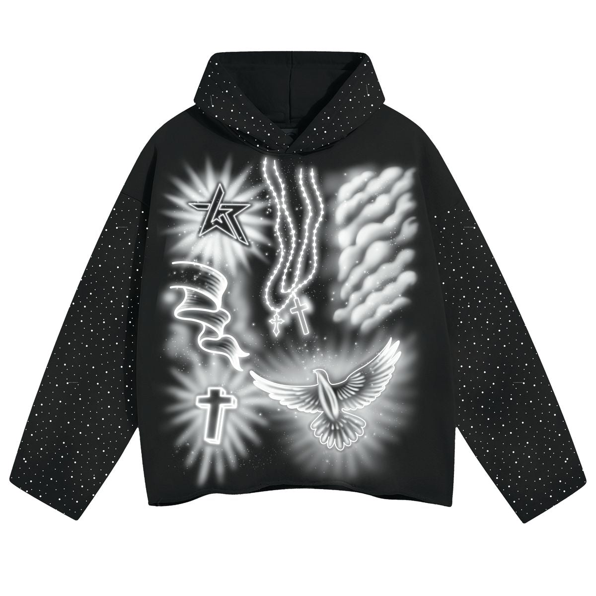 AIR BRUSH (RHINESTONES) HOODIE