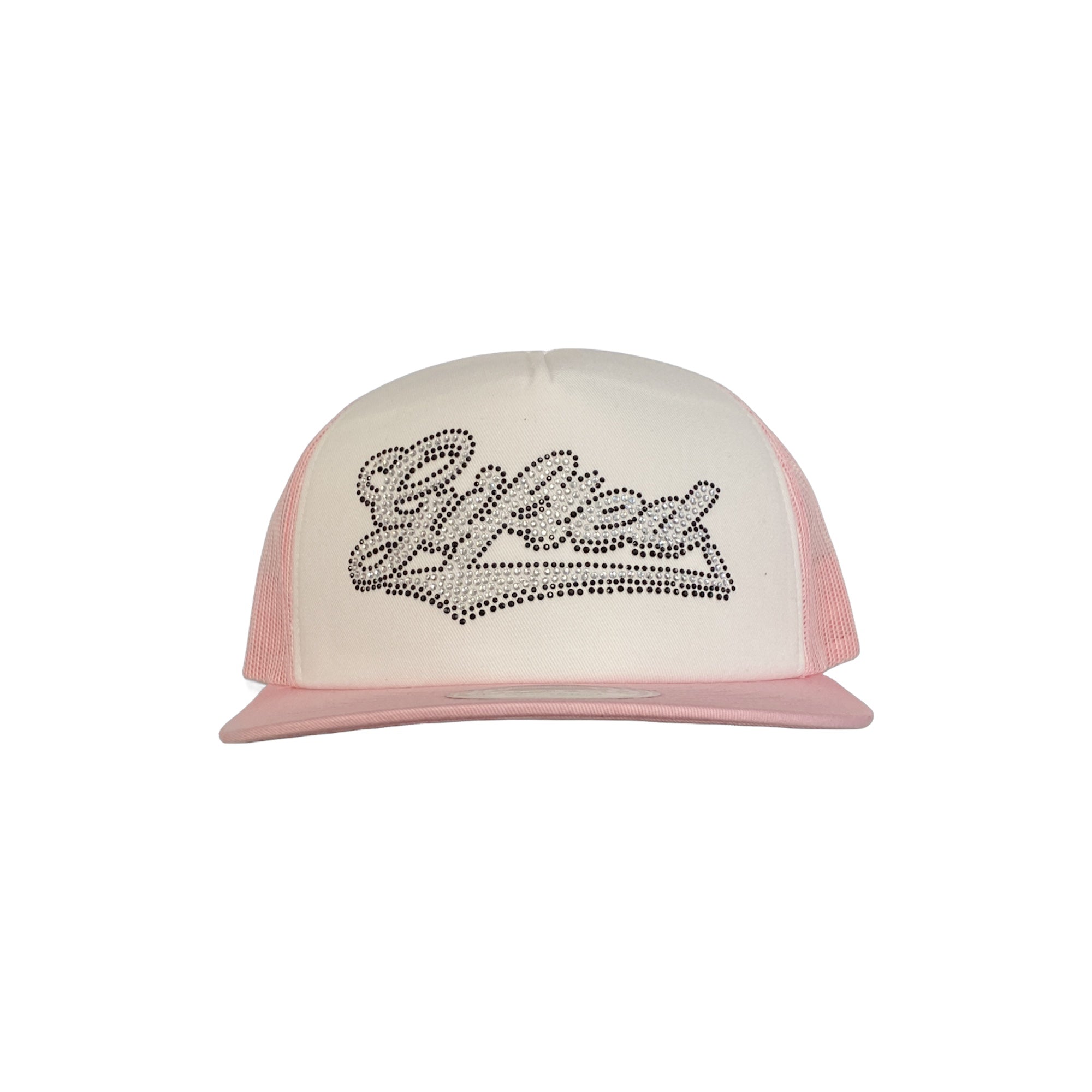 Gifted Hat 01 - PNK/WHT Rhinestone