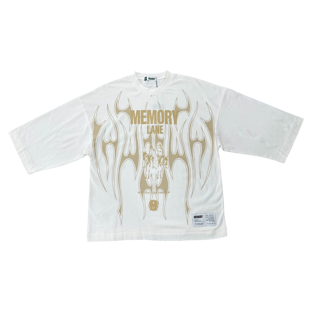 Storm Riders Oversized Tee- Cream