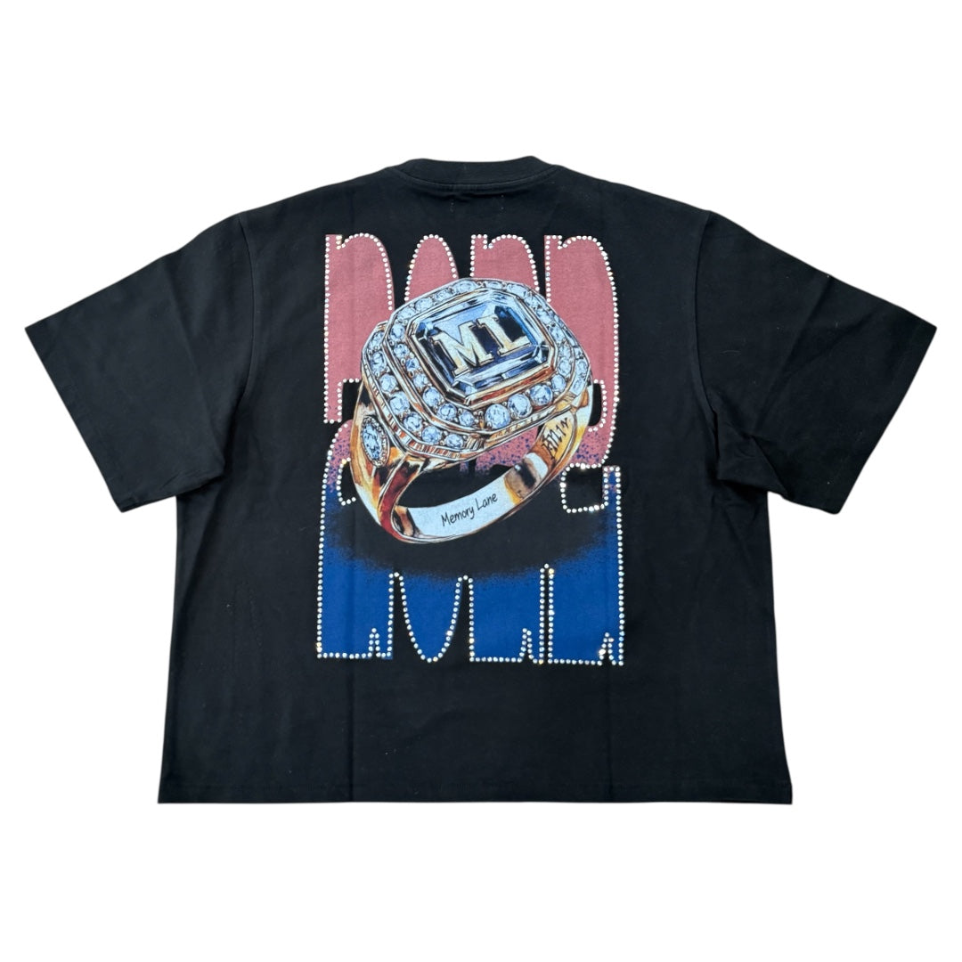 Nostalgic Champs Crop Tee- Vintage Black