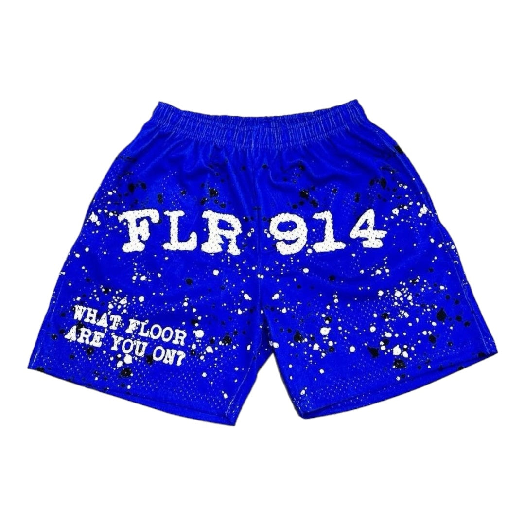 MIDNIGHT BLUE SPLATTER SHORTS