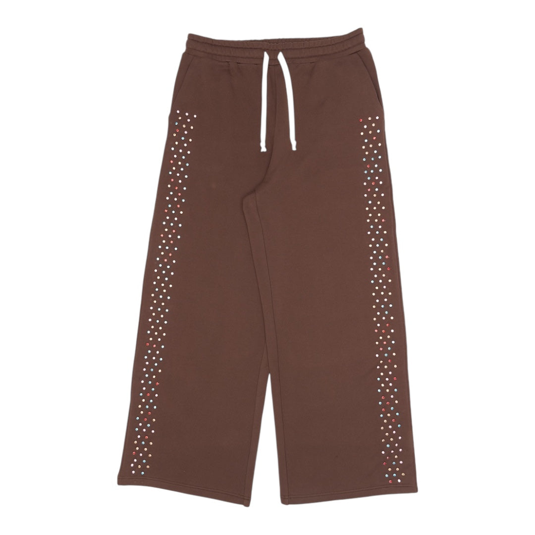 Crystal Cactus Sweats- Brown