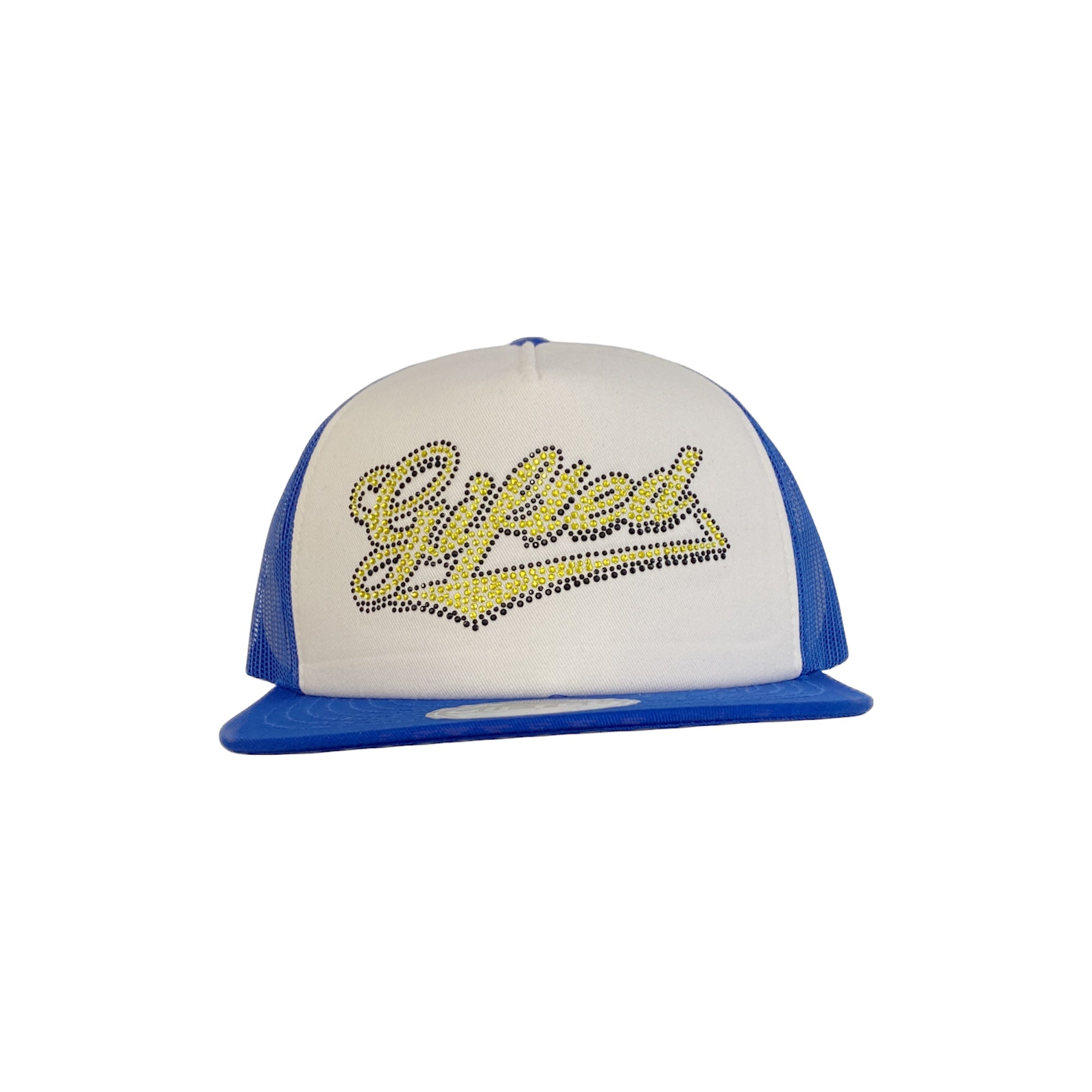 Gifted Hat 03 - BLU/WHT RHINESTONE