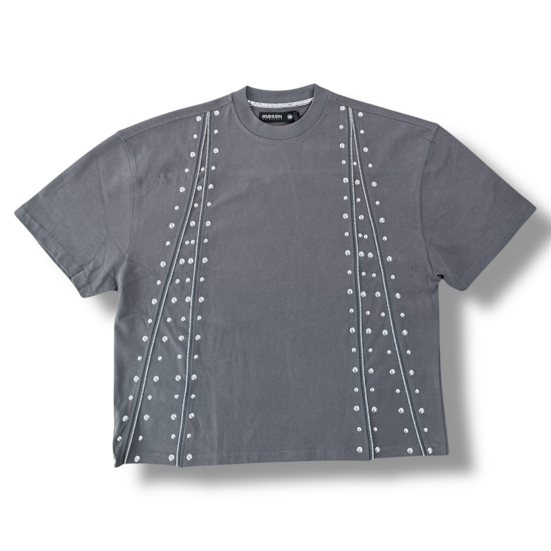Hudson Zippers Tee GRY