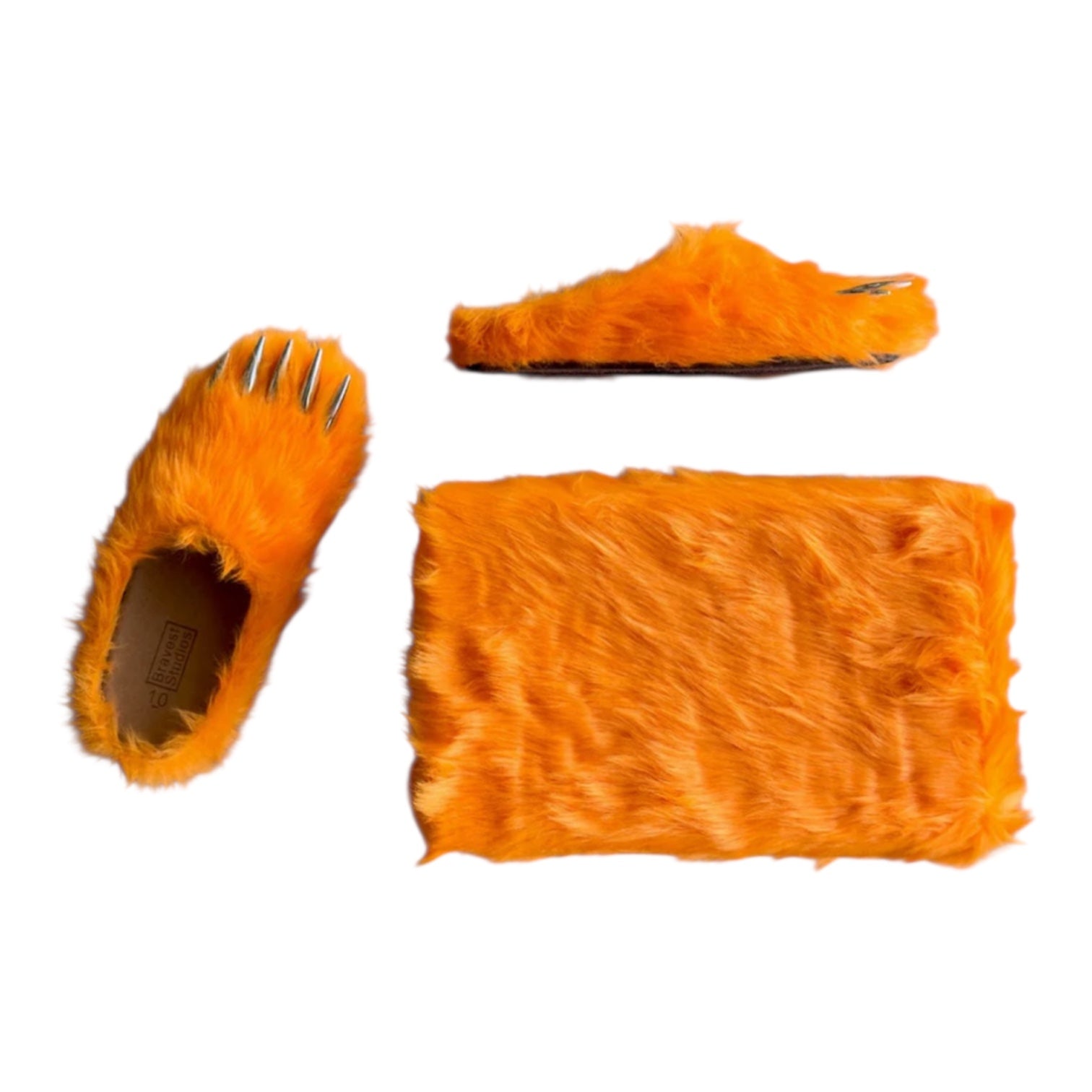 GLORANGE BEAR CLAW MULES (ORANGE)