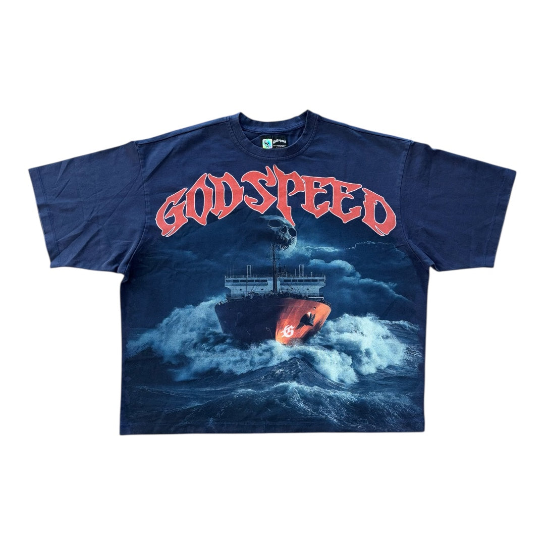 Sea Sick Tee- Navy