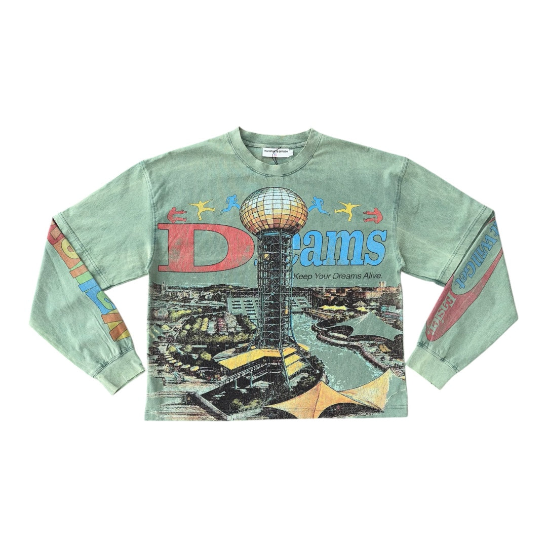 VALE FOREVER DREAMS LONG SLEEVE TEE- GREEN