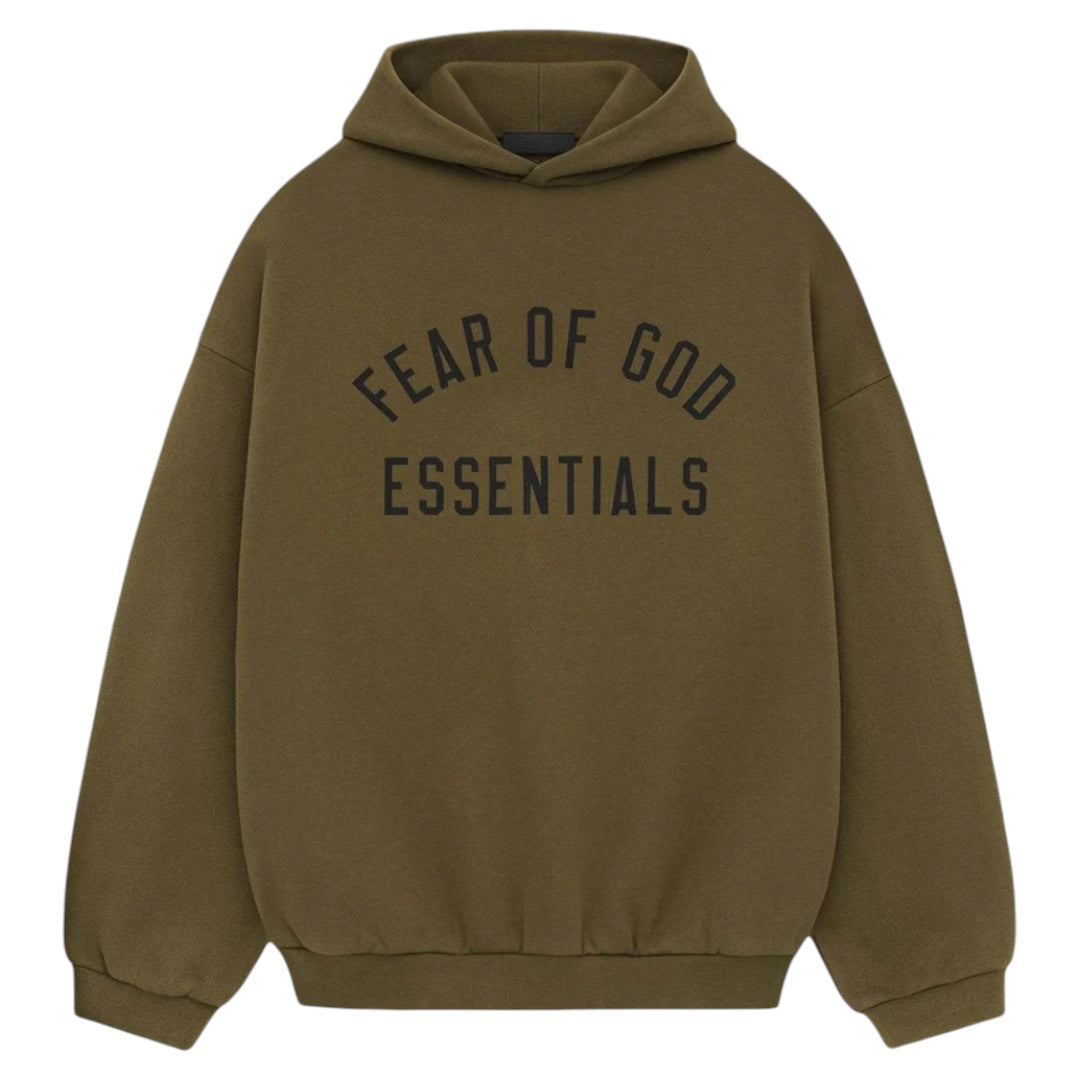 Fear of God Essentials State Fleece Hoodie Olive