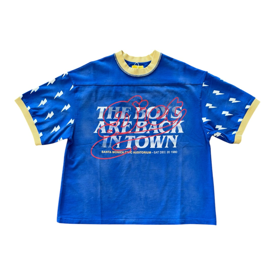 Boys Are Back Rib Blue Tee