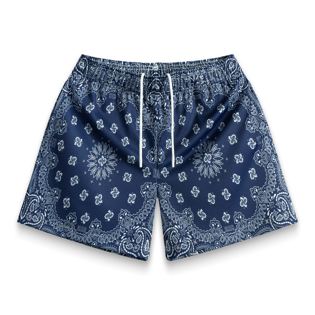 NAVY PAISLEY V2 SHORTS