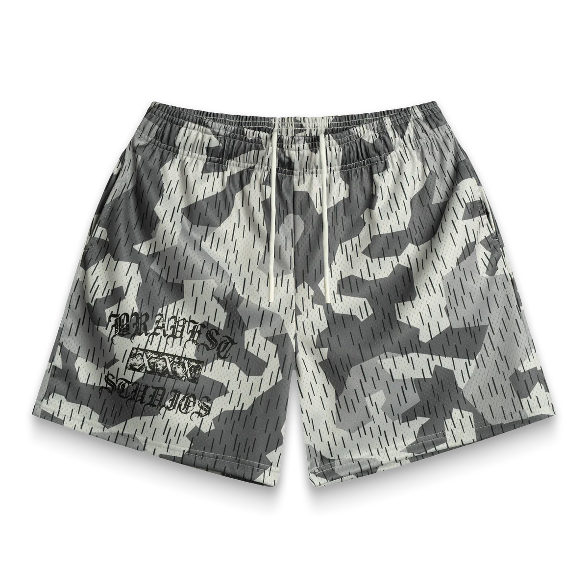 GREY SPLINTER SHORTS