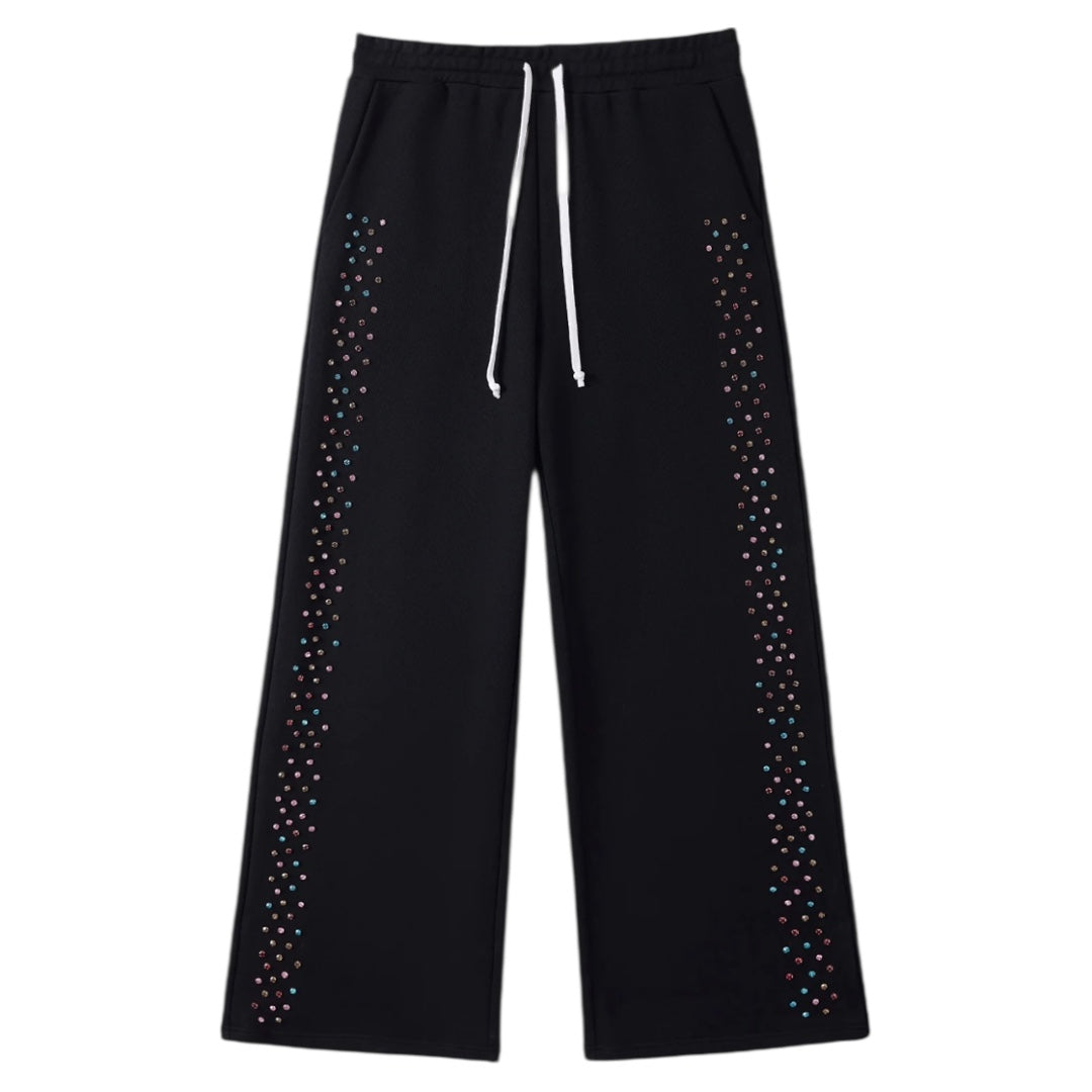 Crystal Cactus Sweats- Black