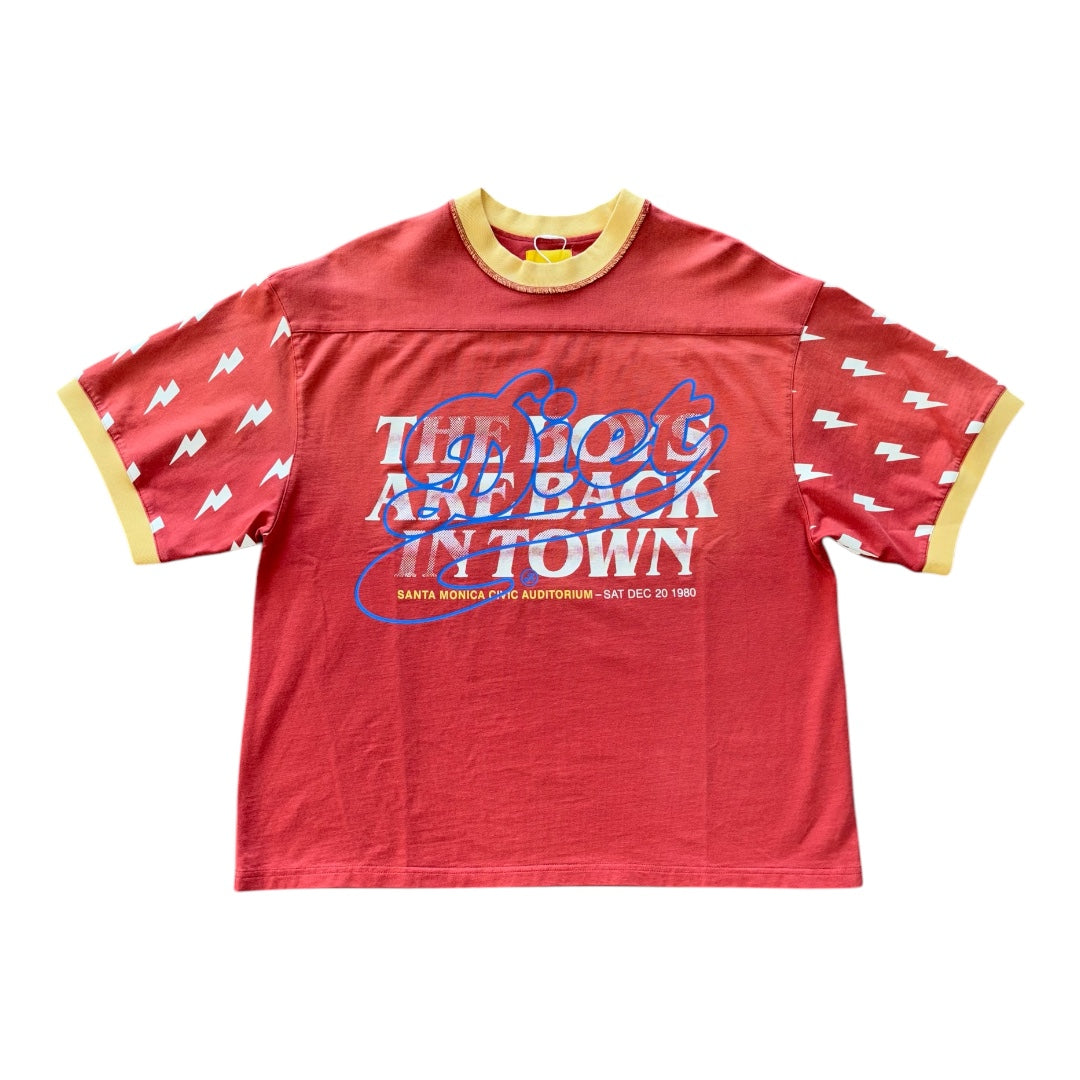 Boys Are Back Rib Red Tee