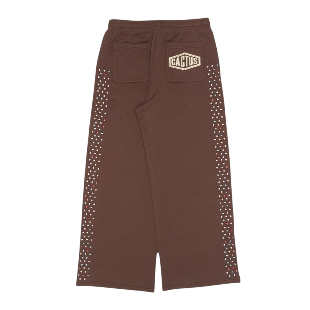 Crystal Cactus Sweats- Brown