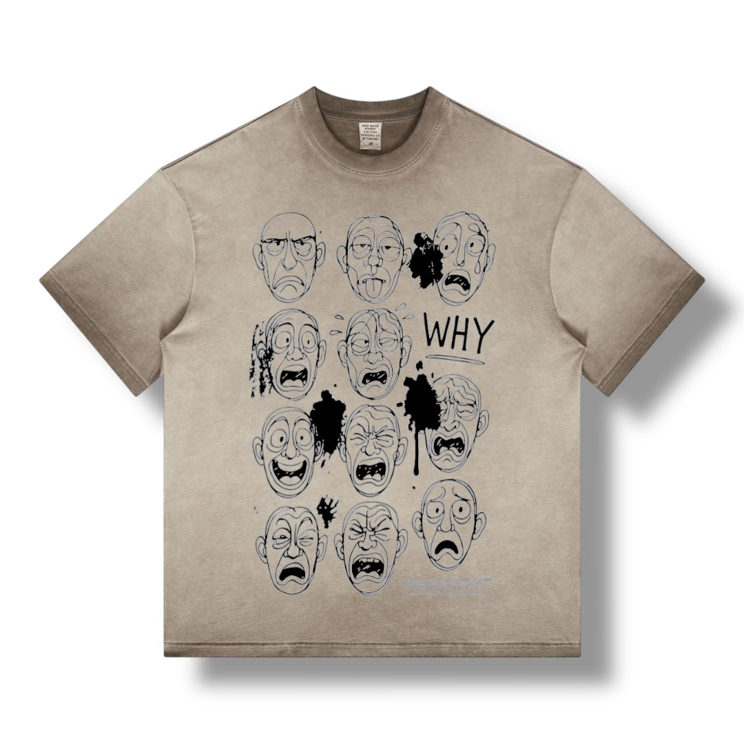 FACES BROWN TEE