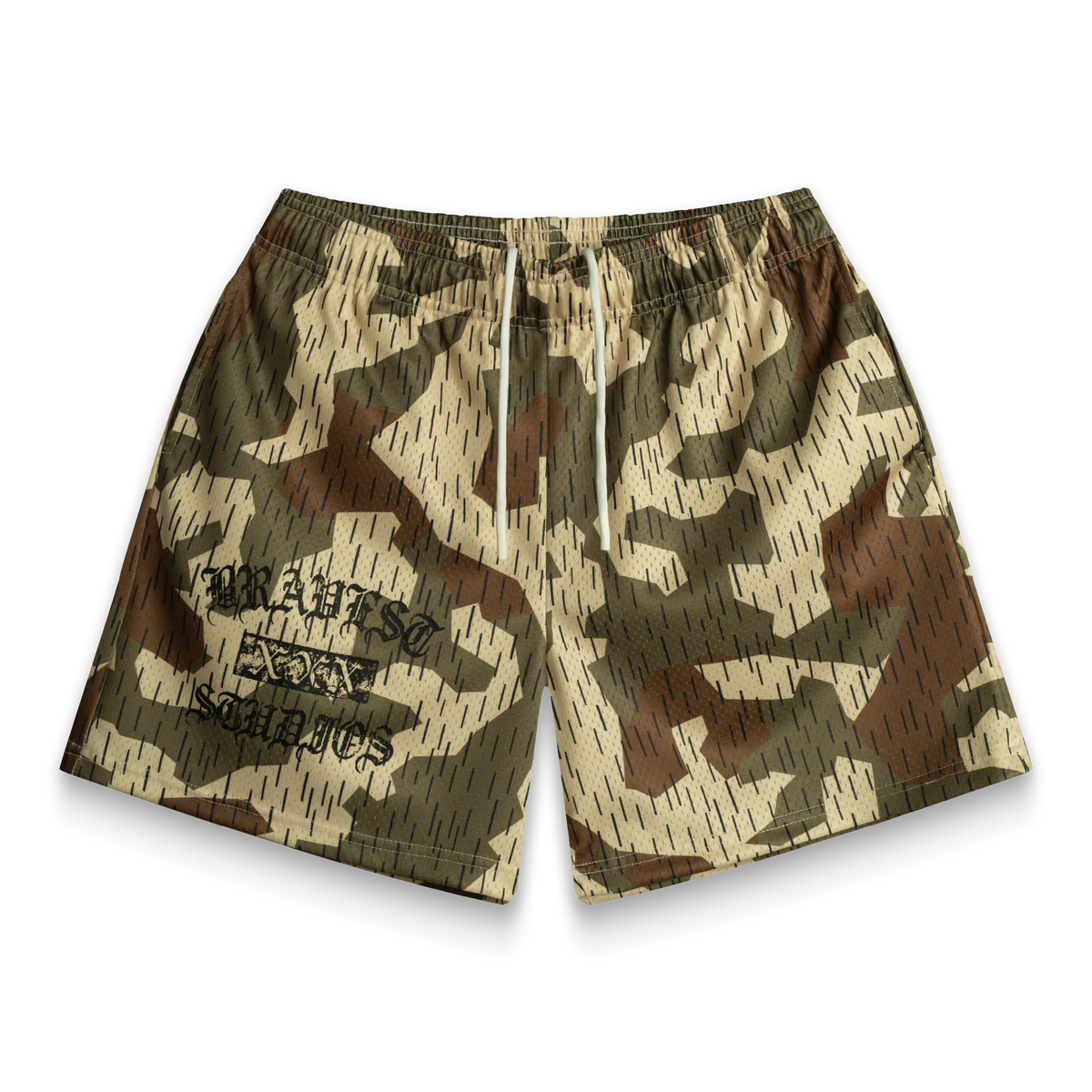 GREEN SPLINTER SHORTS