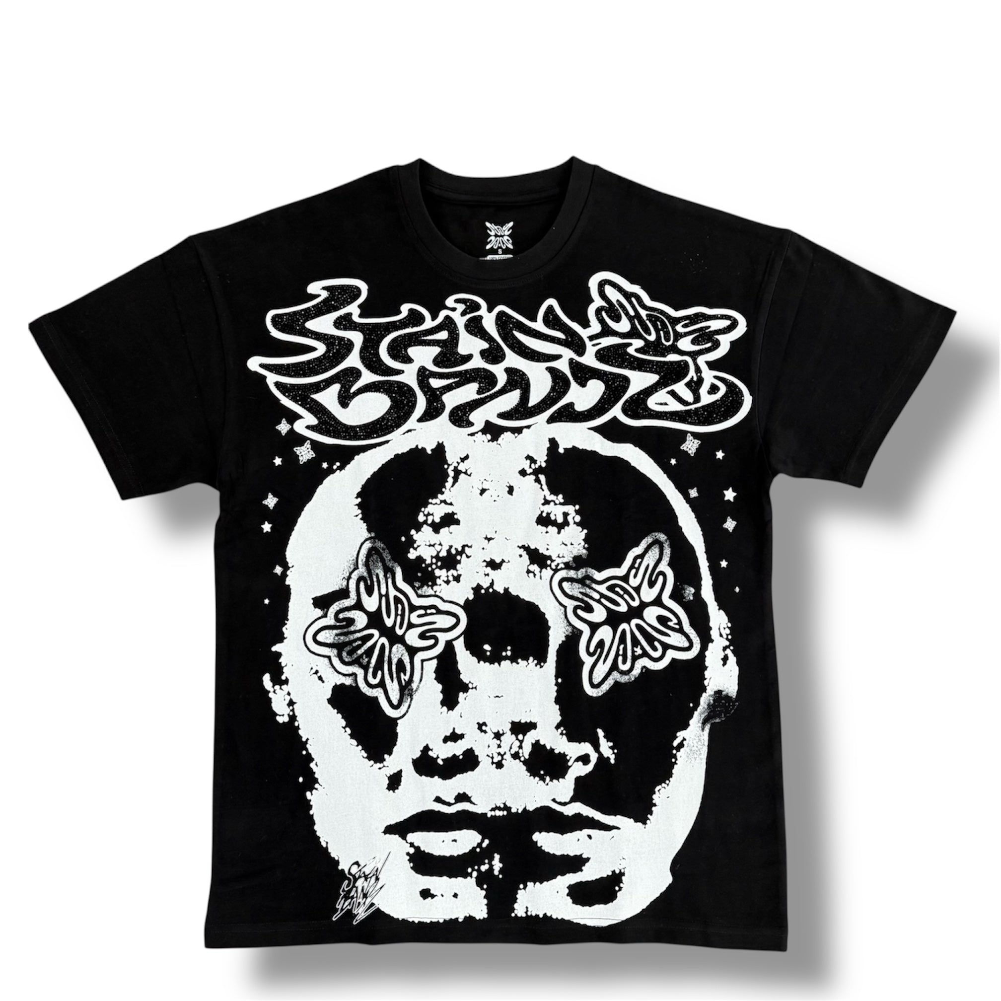 SB RHINESTONE SHIRT BLK