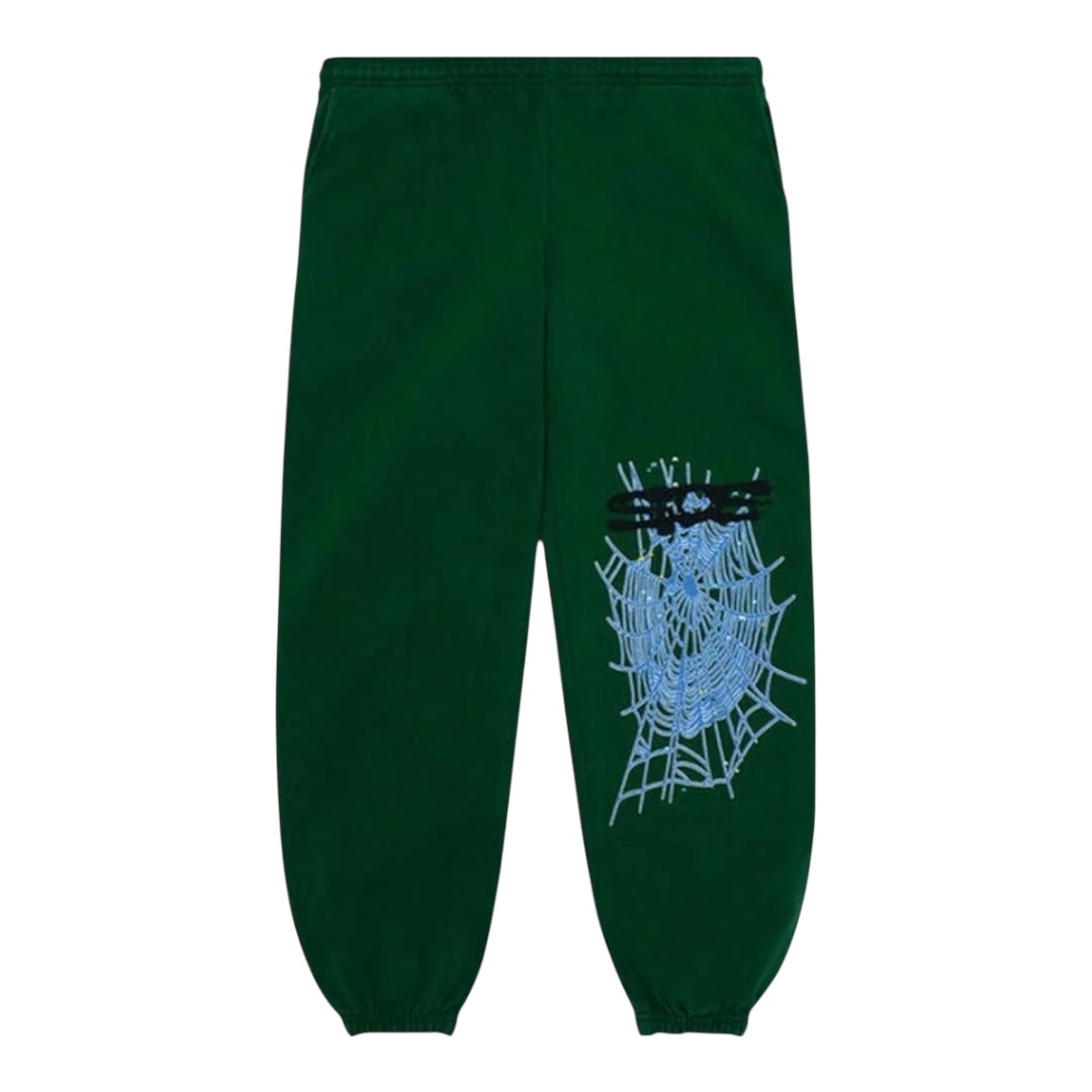 Sp5der Hunter Green Sweatpants