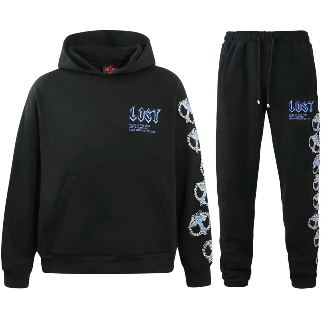 LOST INTRICACY MITT SET BLACK/BLUE