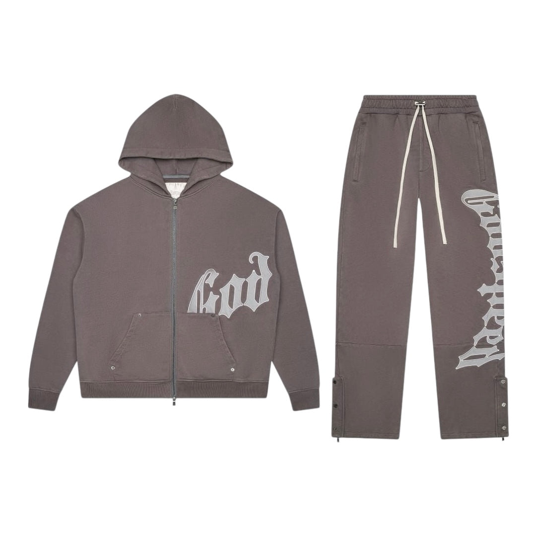 GODSPEED OG LOGO SWEATSUIT V2 STONE/GREY BOOM