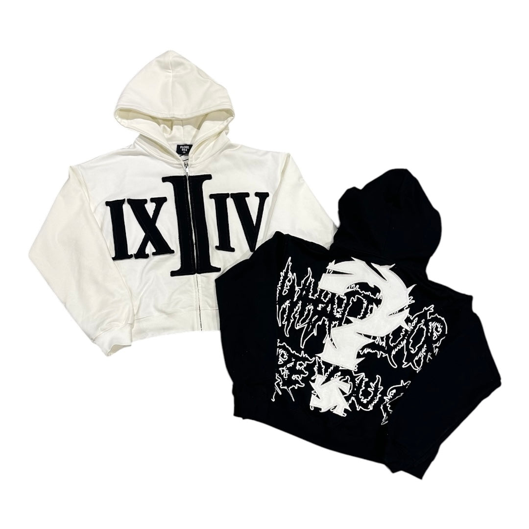 NUMERAL ZIP UP