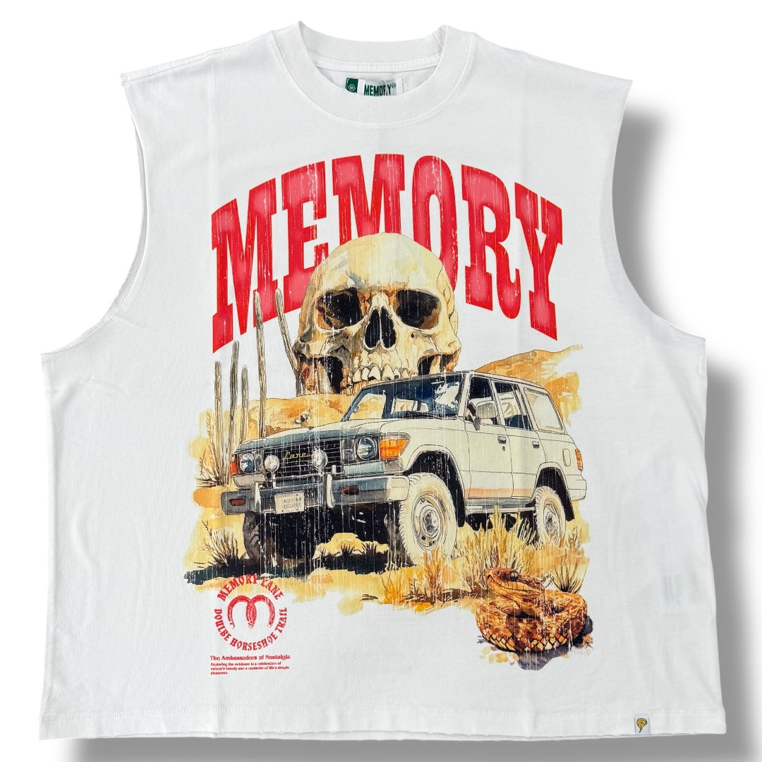 DESERT SCENE SLEEVELESS CROP TEE