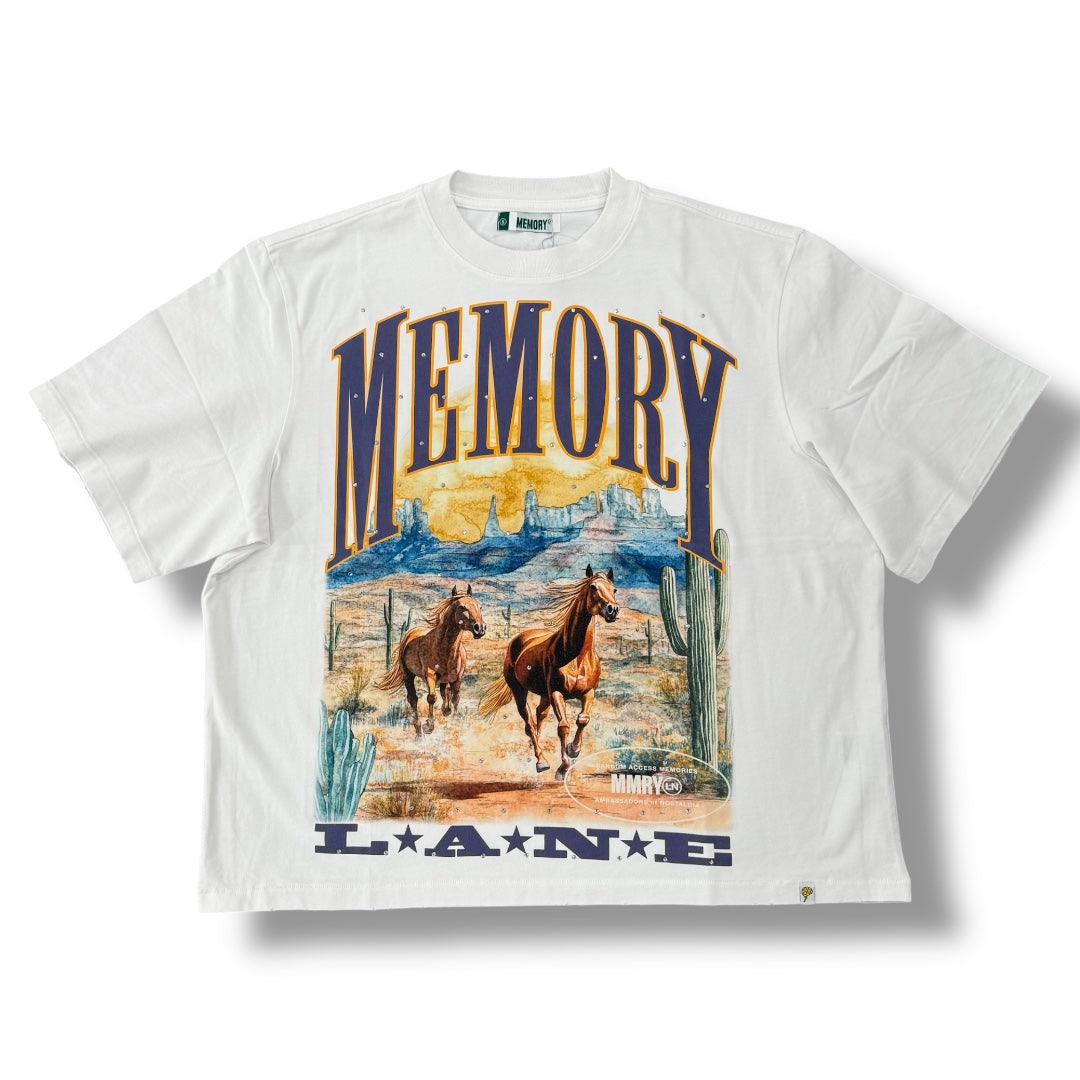 WILD HORSES CROP TEE-SLT