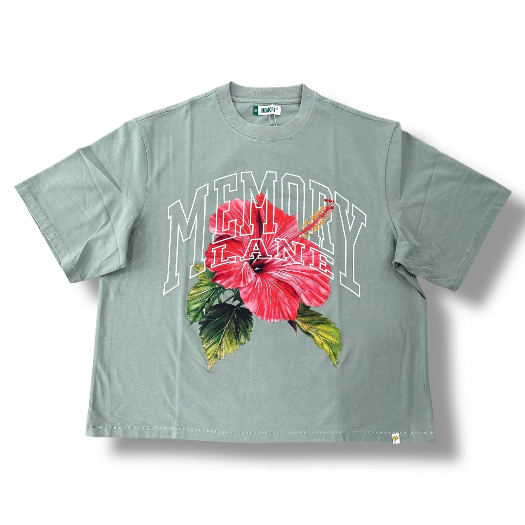 SLIPPIN' CROP TEE-SAGE