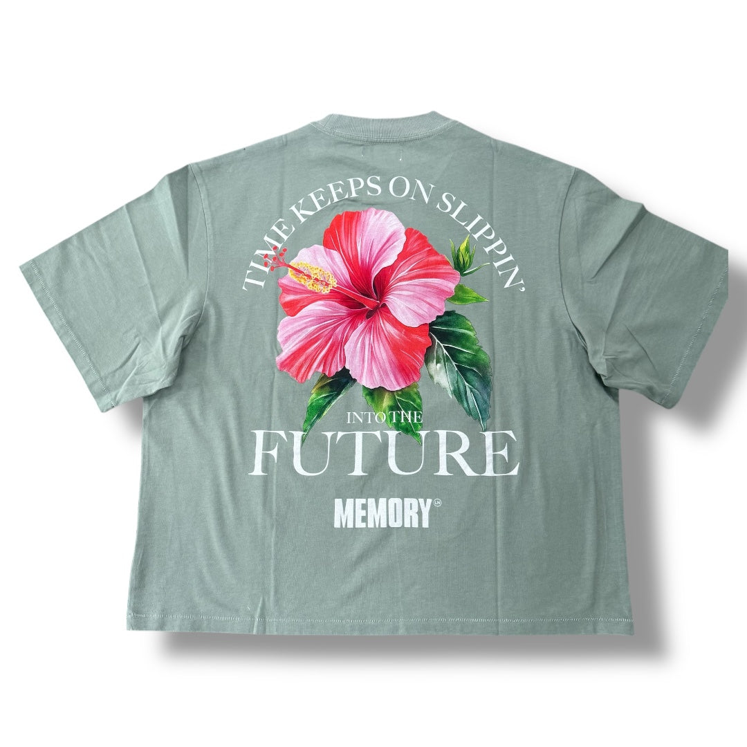 SLIPPIN' CROP TEE-SAGE