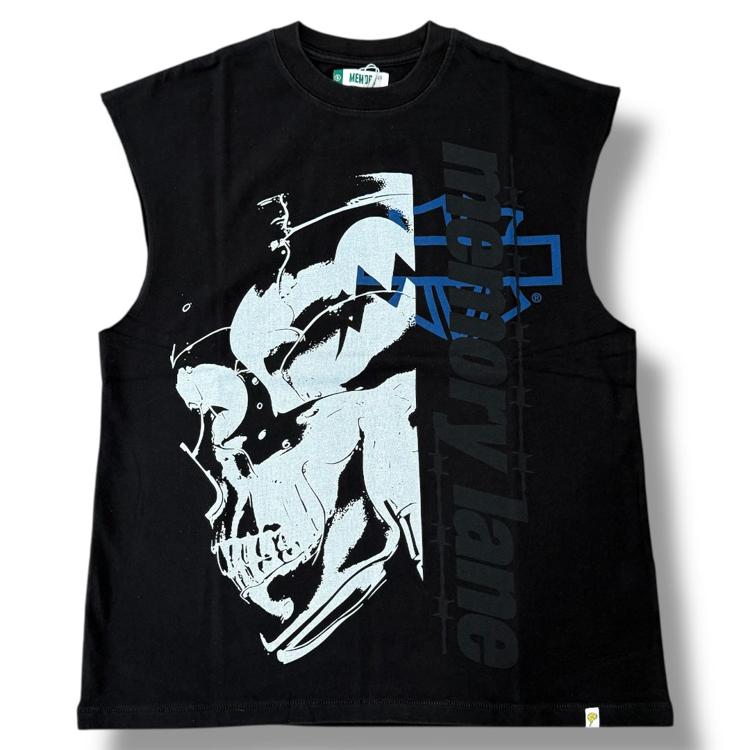 T3 BLITZ SLEEVELESS TEE-LGRY