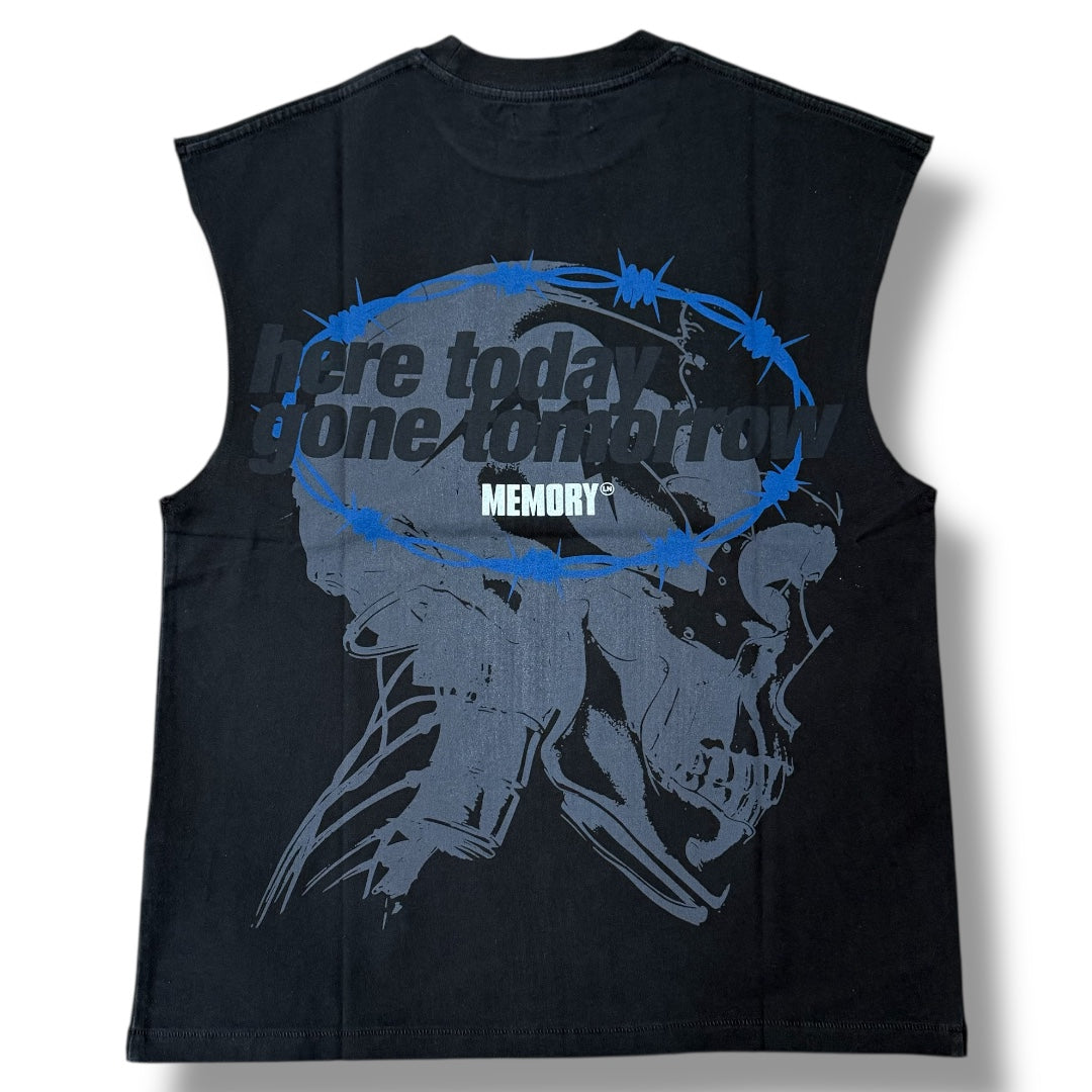 T3 BLITZ SLEEVELESS TEE-LGRY