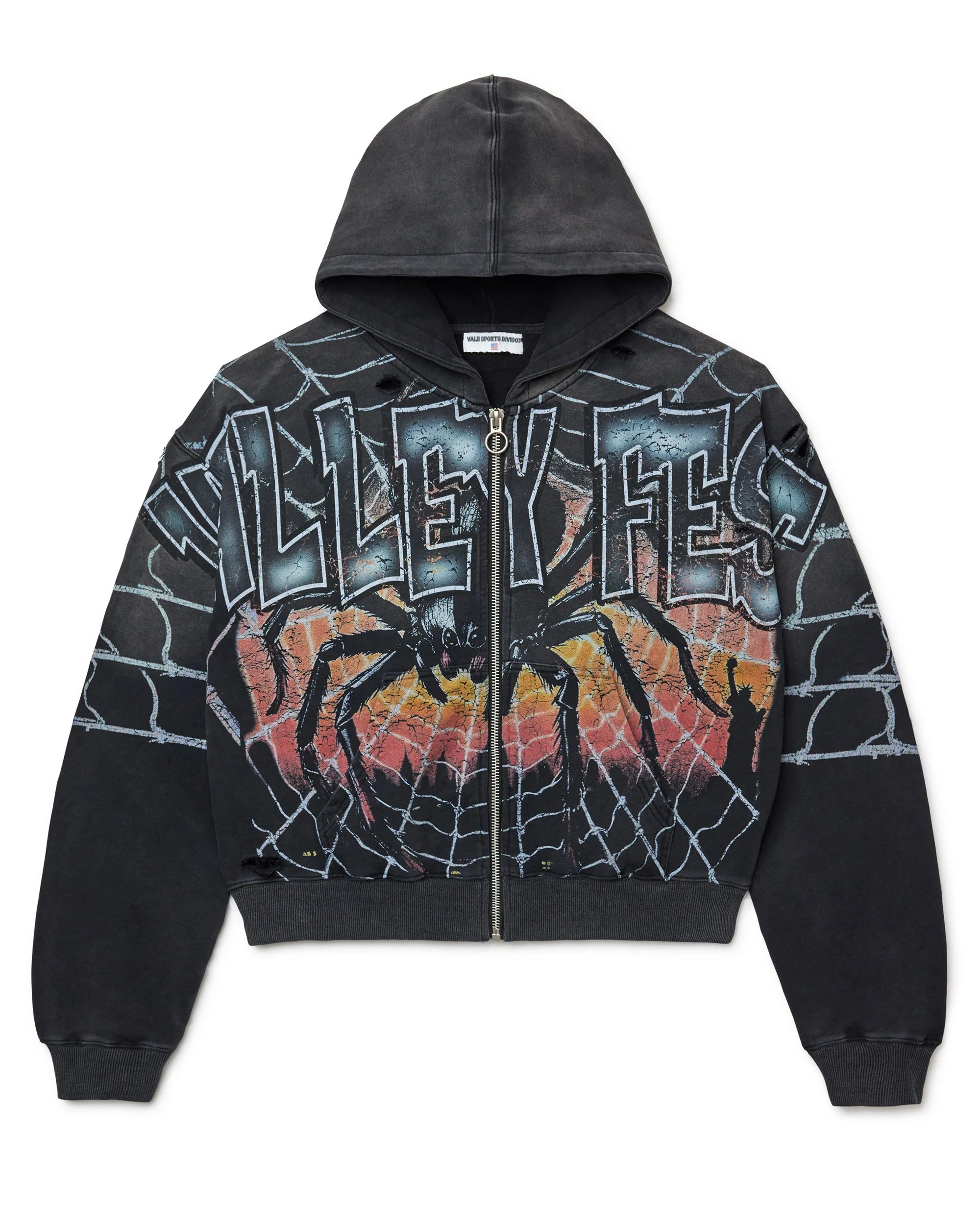 WIDOW BIG ZIP UP HOODIE