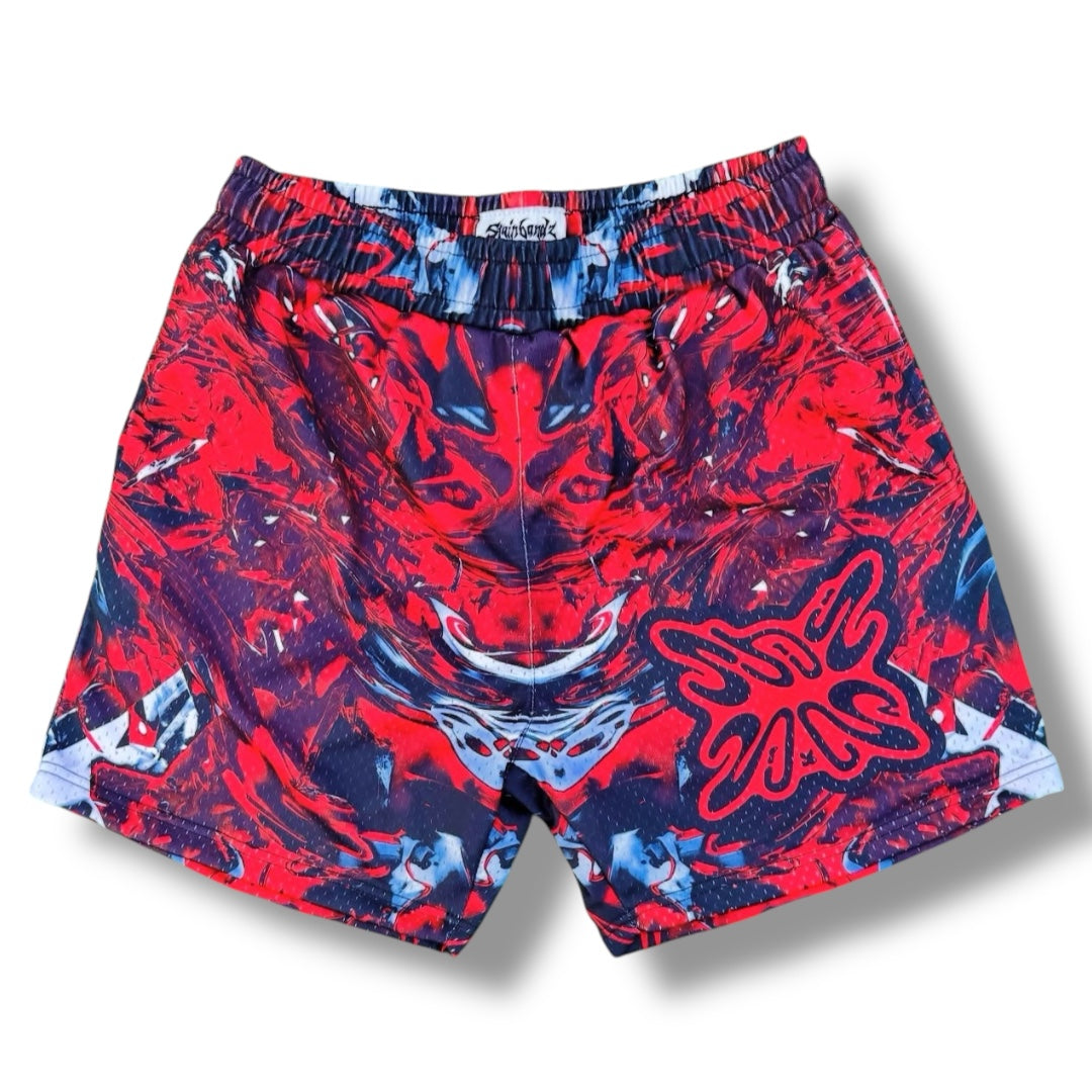 SB SHORTS V4 RED/BLACK