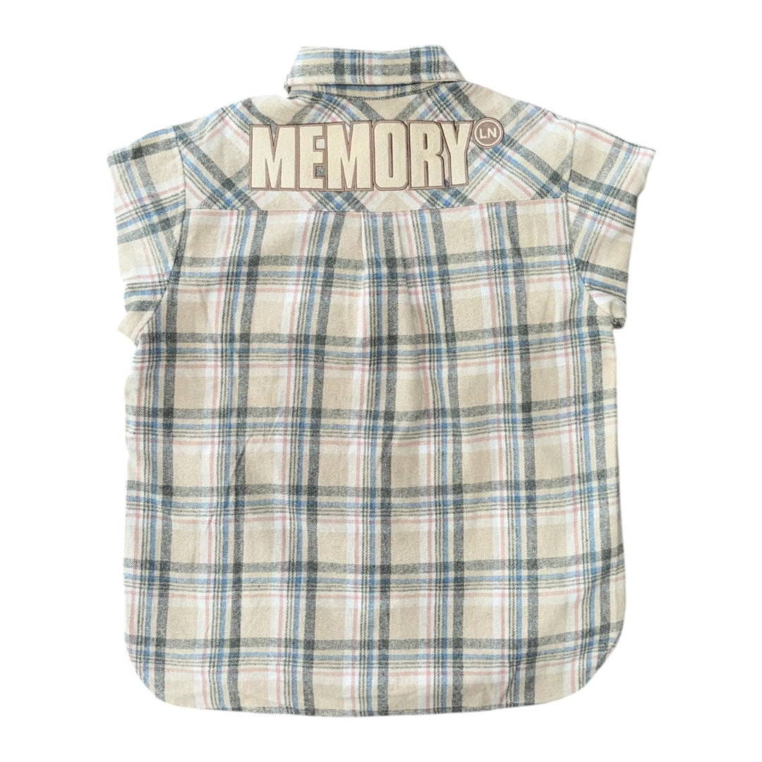 Flannel Shirt Jacket- Khaki