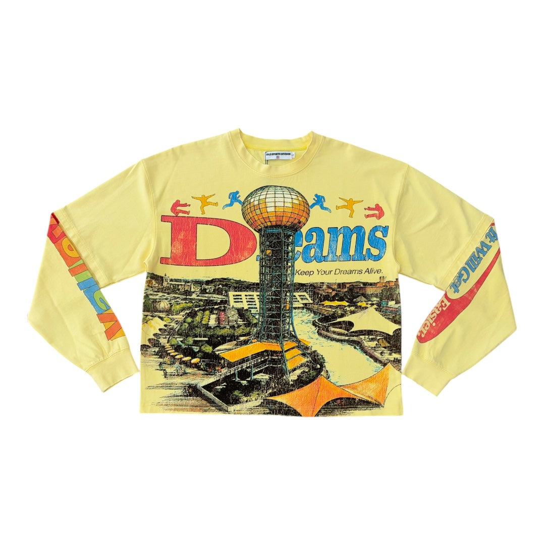 VALE FOREVER DREAMS LONG SLEEVE TEE- YELLOW