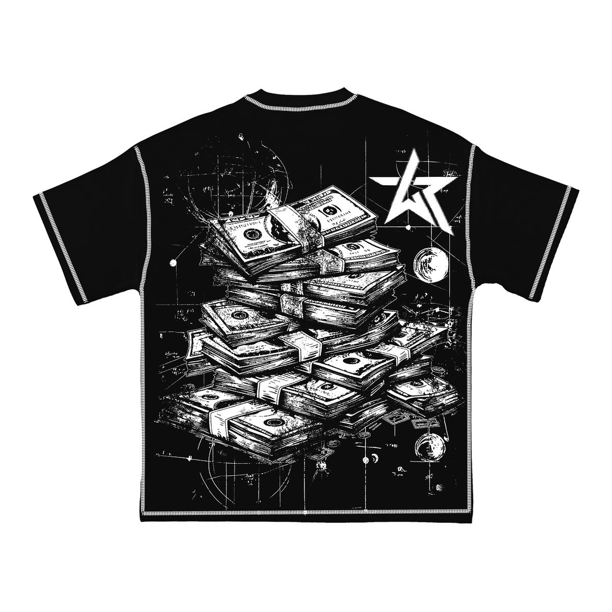 BAG CHASER BLACK (REVERSE TEE)