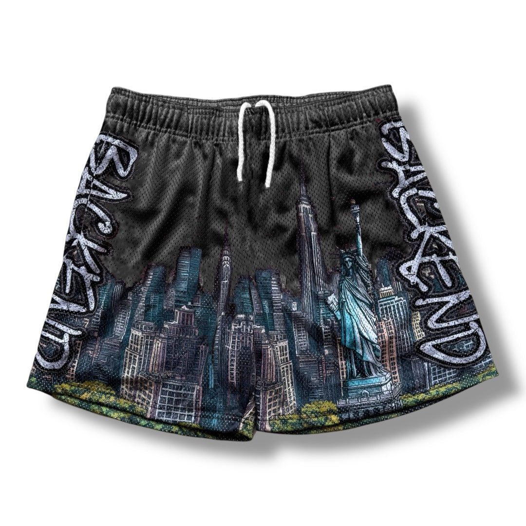Backend Skyline Shorts blk