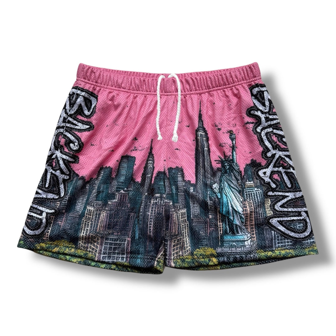 Backend Skyline Shorts Blush
