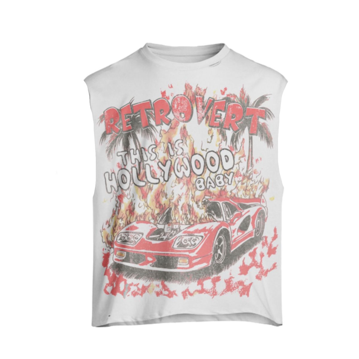 RED CUT-OFF HOLLYWOOD