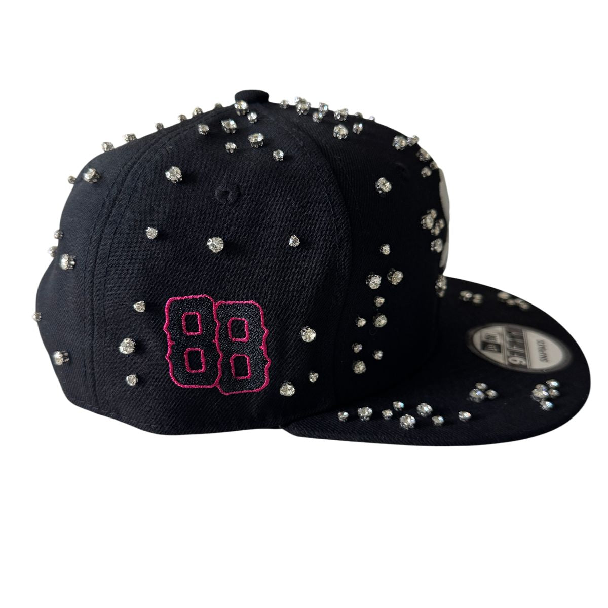 Black Embellished Sox Hat