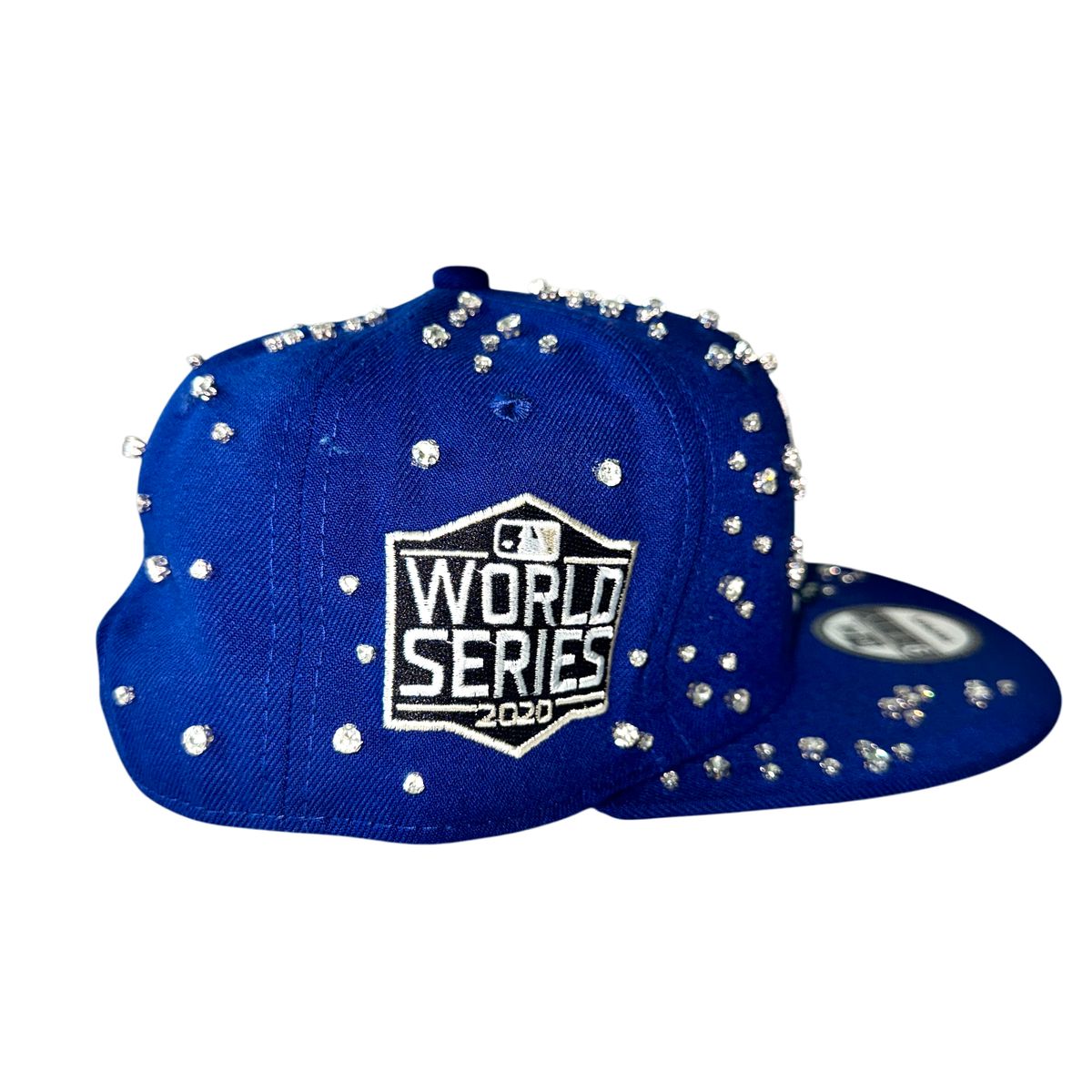 Blue Embellished LA Hat