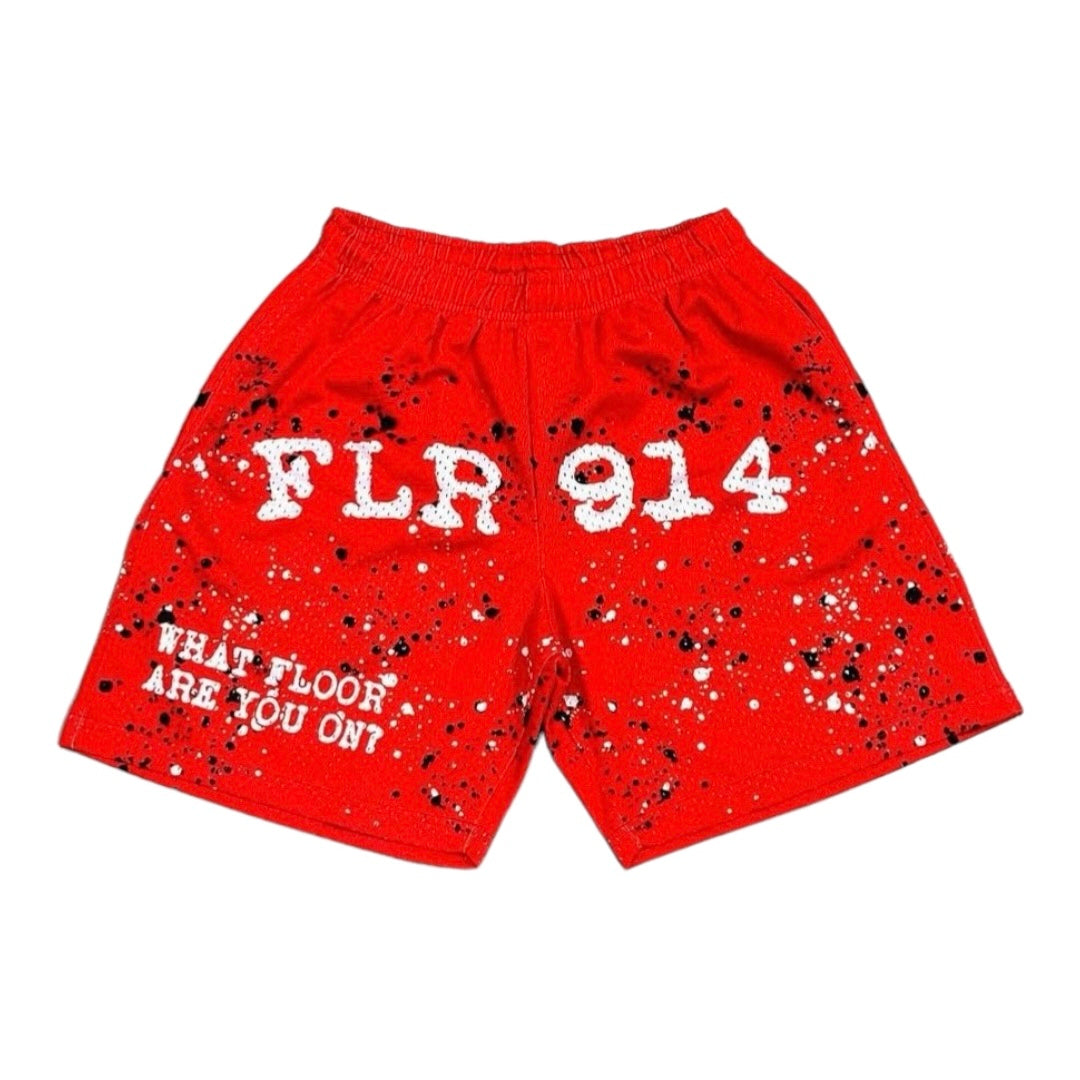 FLR914 SHORTS - RED