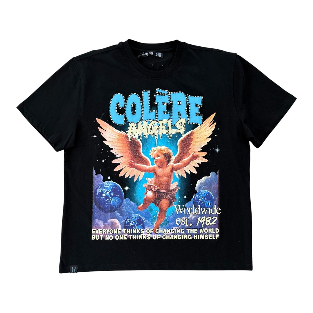 ANGELS TEE- BLACK