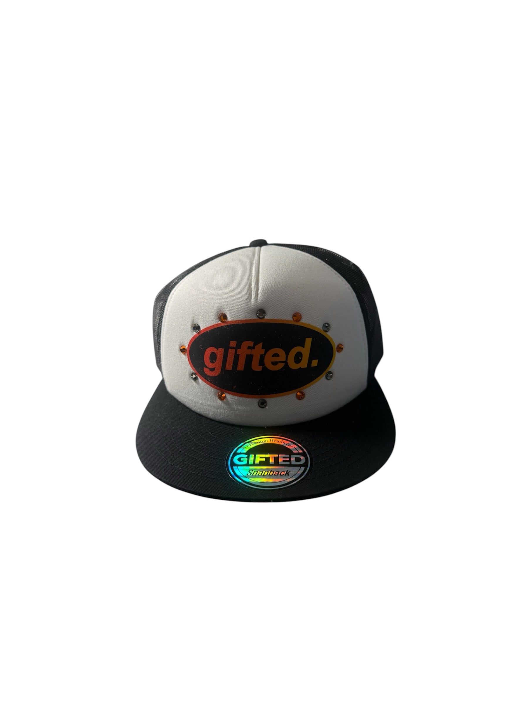 Gifted Hat 28 - BLK/ ORG/WHT