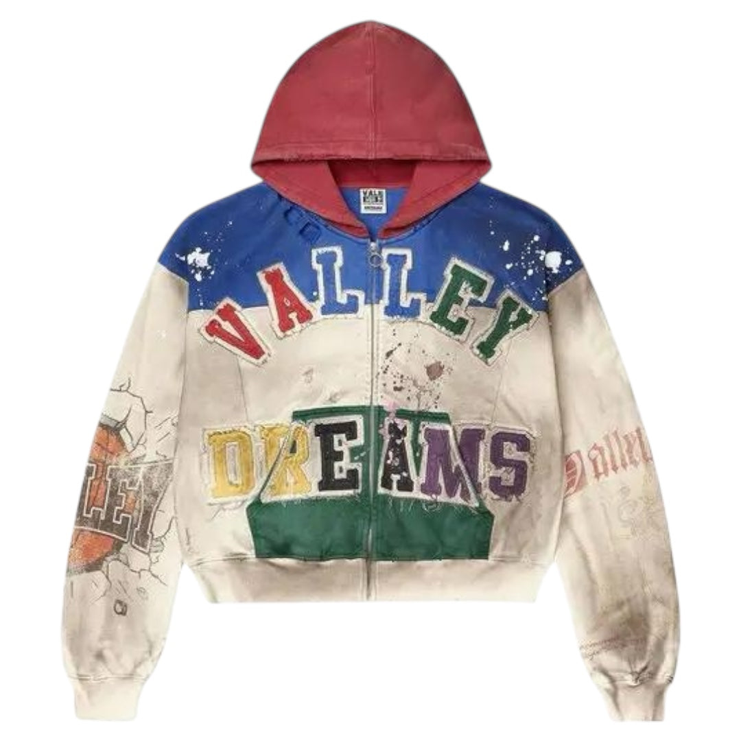Vale Wonderland Zip Up Jacket- Multicolor