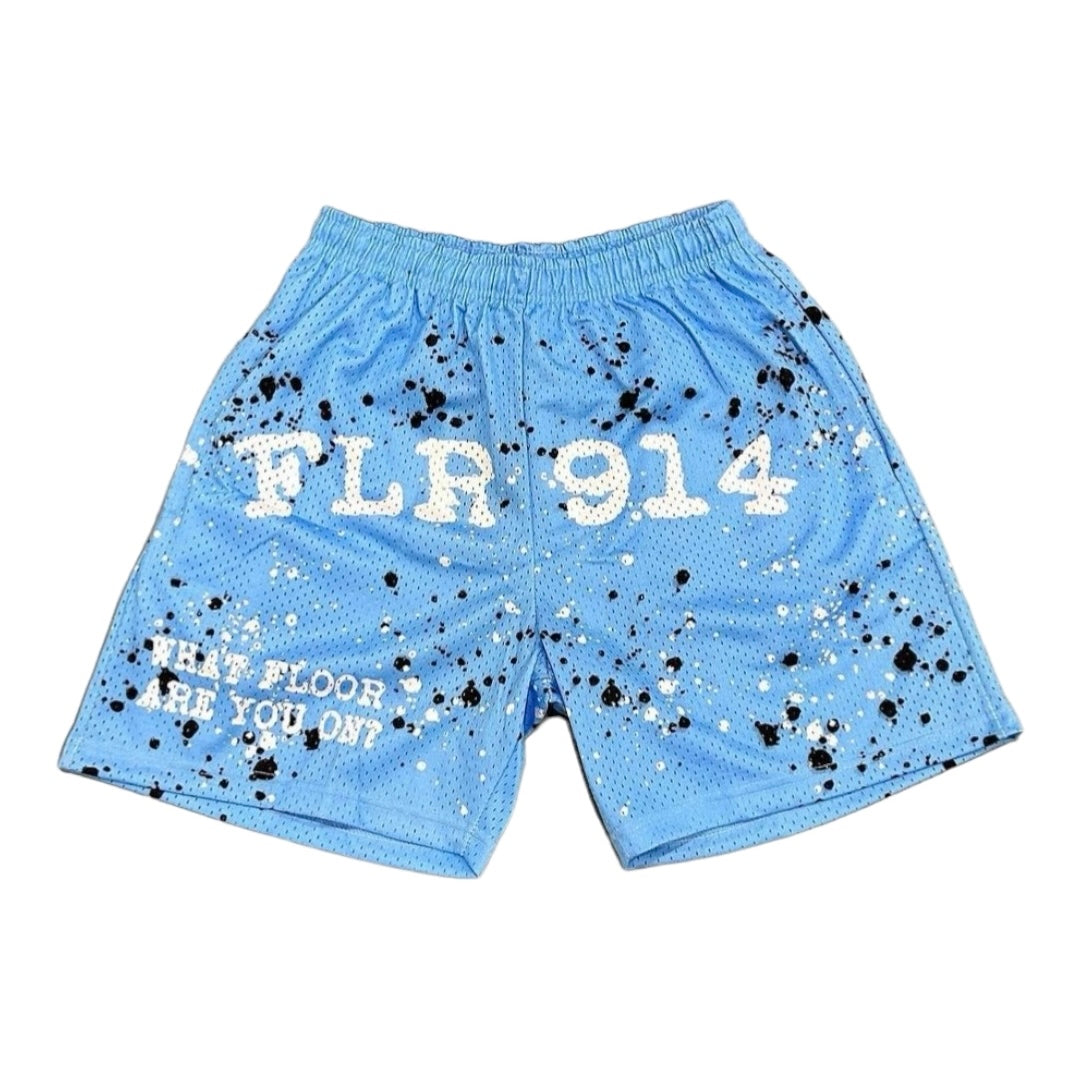 FLR914 SHORTS - BABY BLUE