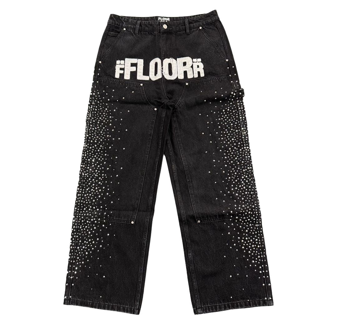 FLOOR914 RHINESTONE DENIM