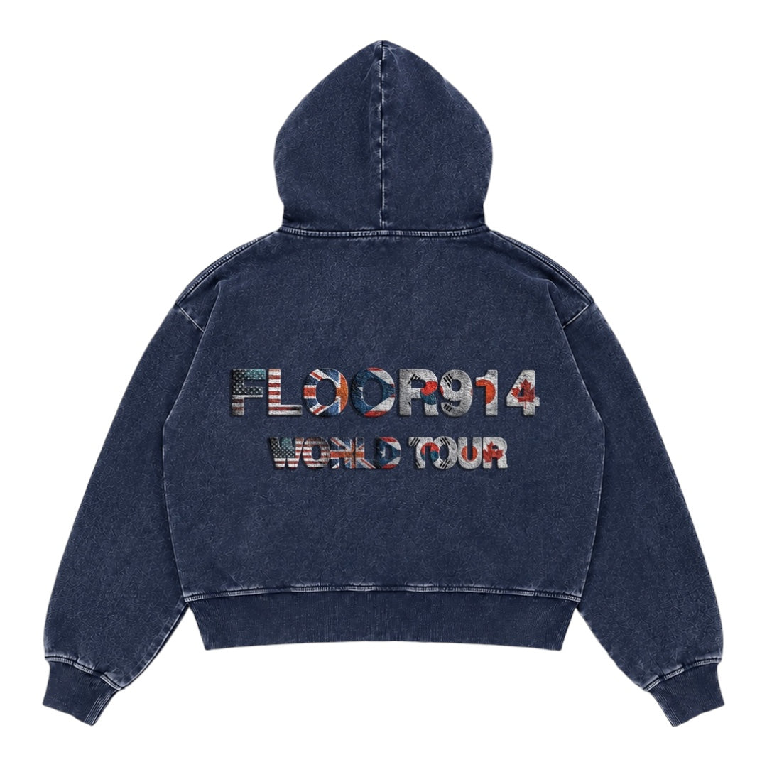 NAVY FLAG FORCE ZIP UP