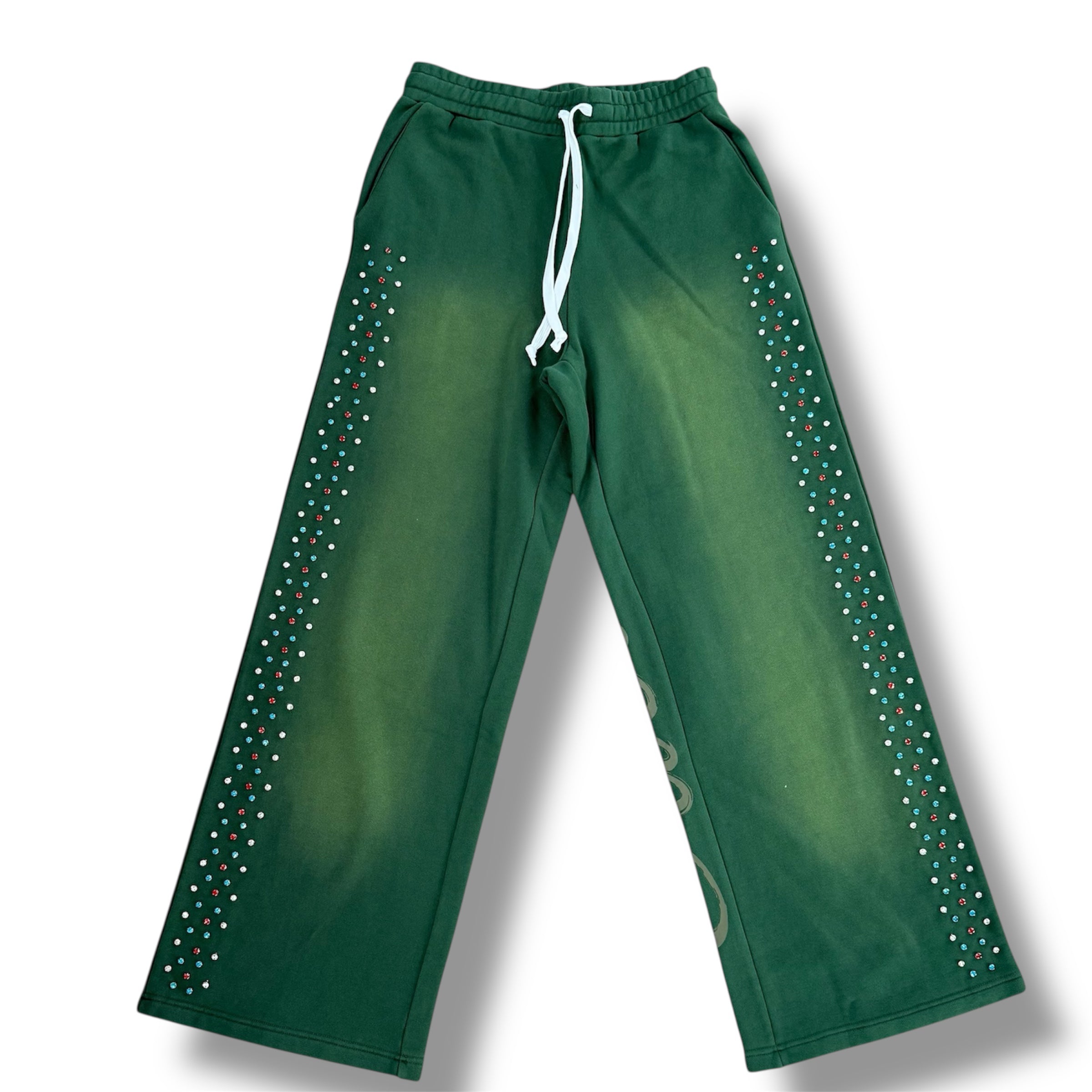 AZVA Crystal Cactus Sweats GREEN